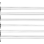 Passantino Music Paper 6-Stave Spiral Book (Extra Wide) -