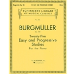 Twenty-Five Easy and Progressive Studies for the Piano, Opus 100 - Easy