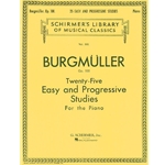 Twenty-Five Easy and Progressive Studies for the Piano, Opus 100 - Easy