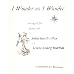 I Wonder as I Wander -
