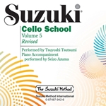 Suzuki Cello School, Volume 5 CD - Revised Edition -