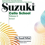 Suzuki Cello School, Volume 6 - CD Revised Edition -