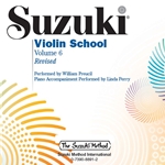 Suzuki Violin School, Volume 6 CD - Revised Edition -