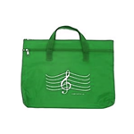 Green Nylon Portfolio with G Clef