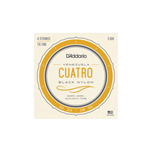 D'Addario EJ98 Venezuelan Cuatro Set - Black Nylon