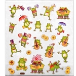 Dancing & Singing Frog Sticker Sheet