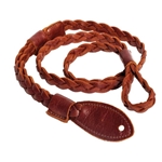 Henry Heller Mandolin Strap - Braided Garment Leather