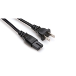 Hosa Power Cord - IEC C7 Polarized to NEMA 1-15P - 8'