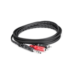 Hosa Insert Cable - 1/4 in TRS to Dual RCA - 3'