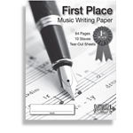 First Place Music Writing Paper - Tear Out Sheets -