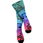 Wavy Staff Sublimation Socks