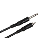 Hosa CPR-105 Unbalanced Interconnect - 1/4 in TS to RCA 5'