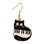 AIM MUER20 Cat w/ Keyboard Earrings