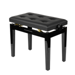 FrameWorks GFW-KEYBENCH-HABK Deluxe Height Adjustable Piano Bench