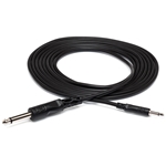 Hosa CMP-310 Mono Interconnect - 1/4" TS to 3.5mm TS 10'
