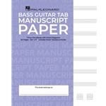 Bass Guitar Tablature Manuscript Paper - Purple Cover -