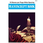 Manuscript Book -10 Staves Per Page - Wide Spacing -