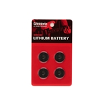 D'Addario PW-CR2032-04 3V Lithium Battery, 4-pack