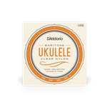 D'Addario EJ65B Ukulele Set - Clear Nylon Baritone
