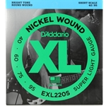 D'Addario EXL220S XL - Nickel Wound, Short Scale