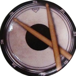 Drum with Sticks Pin