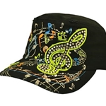 G-Clef Hat with Rhinestones