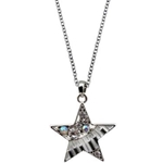 Star Keyboard Necklace with Crystals