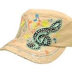 G-Clef Hat with Rhinestones