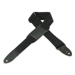 Levy's Leathers MC8PJ-BLK Kids Guitar Strap - Cotton w/Pad 1.5" Wide