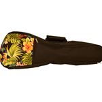 padded, padding, with, gig, bag, uke, ukulele,flower, hawaiian, hawaii, design, motif, fabric, accent