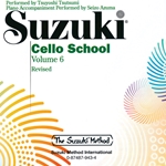 Suzuki Cello School, Volume 6 - CD Revised Edition - 6 Cello