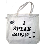 "I Speak Music" Canvas Bag