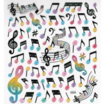 AIM 29518 Music Note Stickers