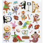 AIM 29593 Musical Animals Stickers