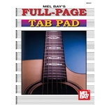 Mel Bay's Full Page Tab Pad -  Guitar