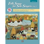 Folk Songs For Solo Singers - Volume  2 with CD -  Medium Low Voice