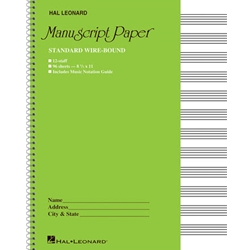 Standard Wire-Bound Manuscript Paper -