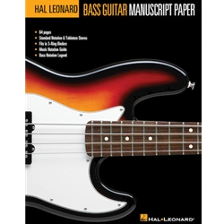 Hal Leonard Bass Guitar Manuscript Paper -