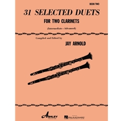 31 Selected Duets for Two Clarinet - Intermediate to Advanced