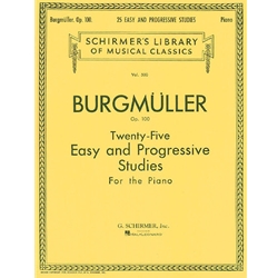 Twenty-Five Easy and Progressive Studies for the Piano, Opus 100 - Easy