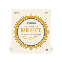 D'Addario EJ86 Bajo Sexto Set - Phosphor Bronze 26-92