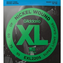 D'Addario EXL220S XL - Nickel Wound, Short Scale