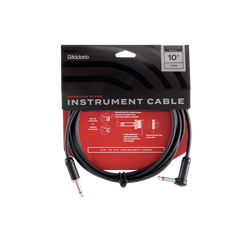 D'Addario American Stage Right Angle Guitar Cable 10'