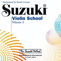 Suzuki Violin School, Volume 3 CD -