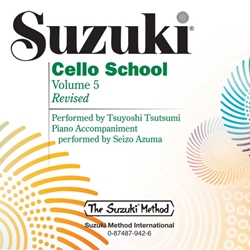 Suzuki Cello School, Volume 5 - CD Revised Edition -