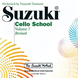 Suzuki Cello School, Volume 7 - CD Revised Edition -