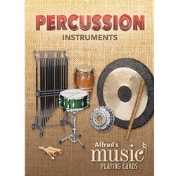 Percussion Instruments Playing Cards -