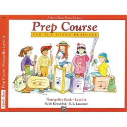 Alfred's Basic Piano Prep Course: Notespeller Book - A