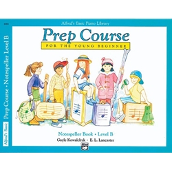 Alfred's Basic Piano Prep Course: Notespeller Book - B