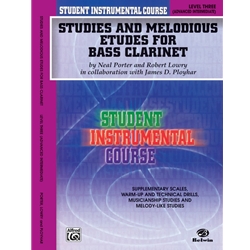 Studies and Melodious Etudes for Bass Clarinet, Level 3 - Advanced